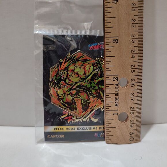 Street Fighter Blanka Painterly Series Enamel Pin Official Capcom Badge - Picture 2 of 2
